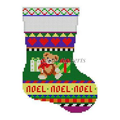 Bold Stripe Teddy Mini Sock