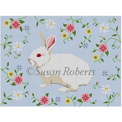 Bunny in Flower Vine