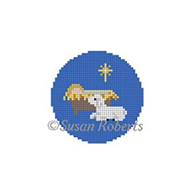 Creche with Lamb Round