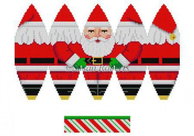 Full Santa 3D Hot Air Balloon Ornament on 18