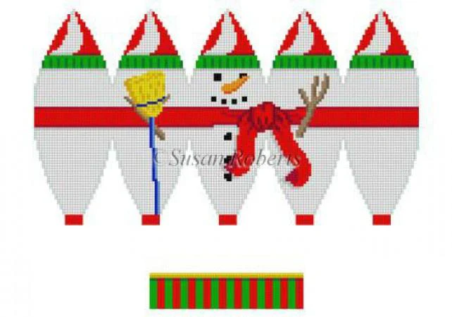 Full Snowman 3D Hot Air Balloon Ornament on 18