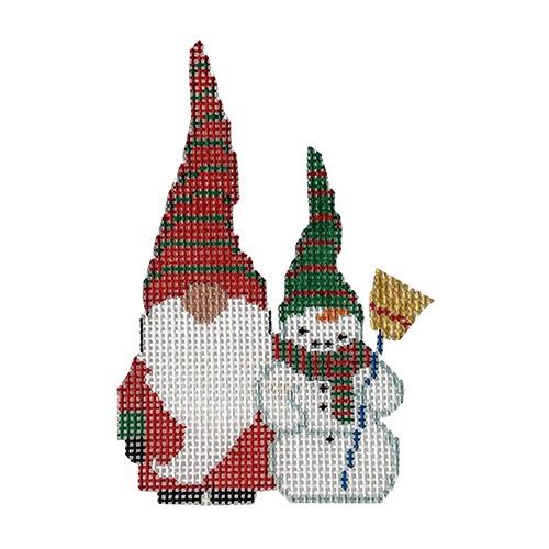 Gnome with Snowman