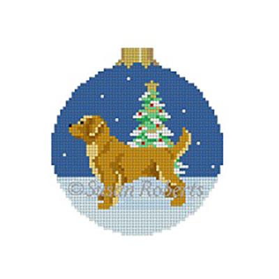 Golden Retriever, 3.25" Round