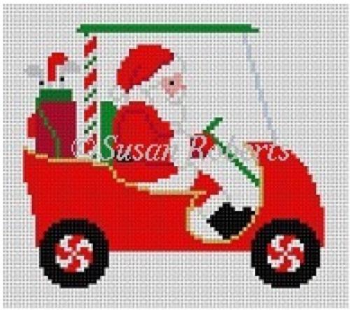 Golf Cart Santa