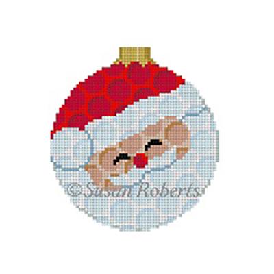 Golfball Santa 3" Round