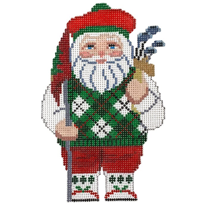 Golfing Santa on 18