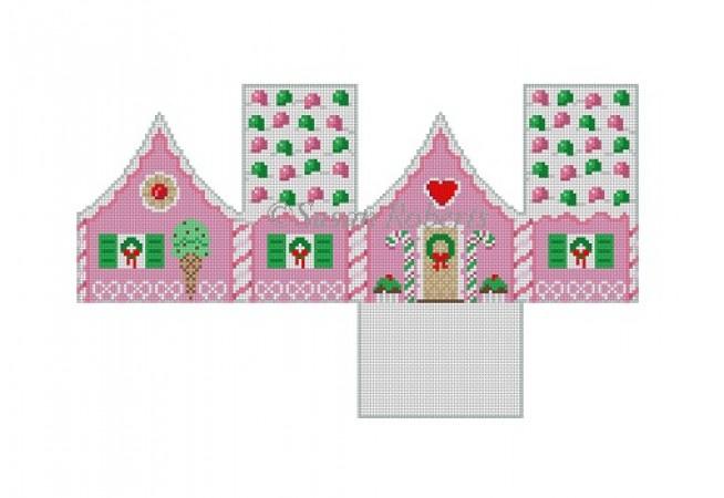 Gum Drops and Peppermint, 3D Gingerbread House