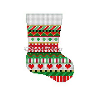 Heart Stripe Mini Sock