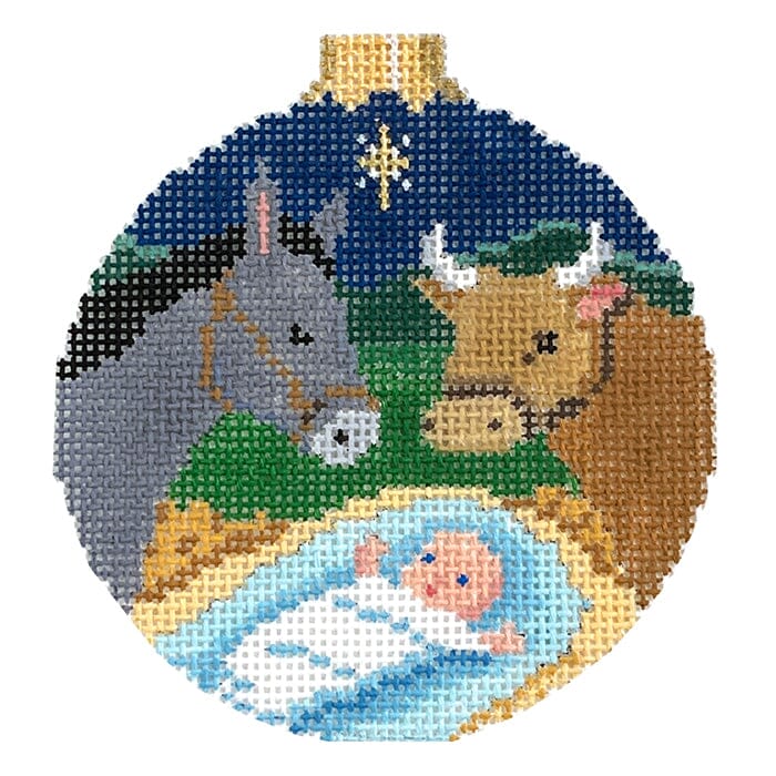 Jesus with Animals, 3.25" Round