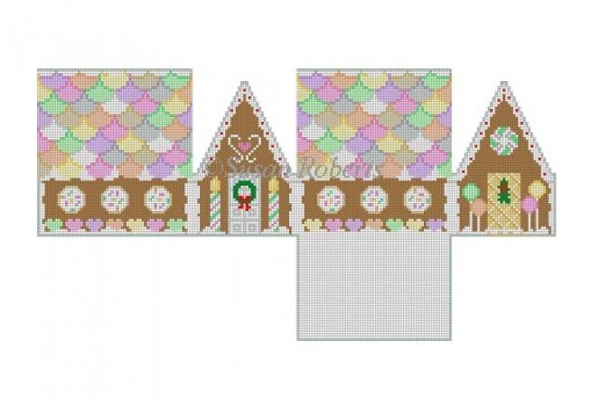 Neccos & Candy Heart 3D Gingerbread House