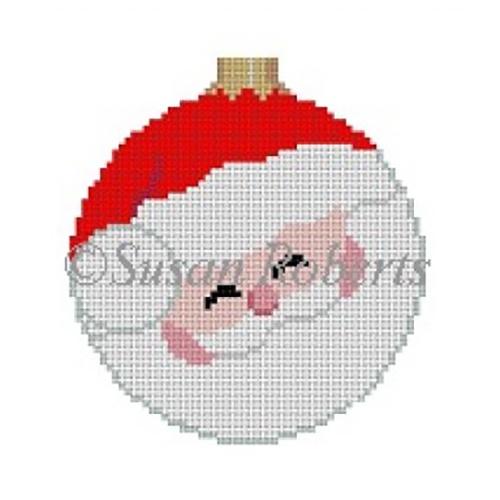 Santa Face Close Up 3.25" Round