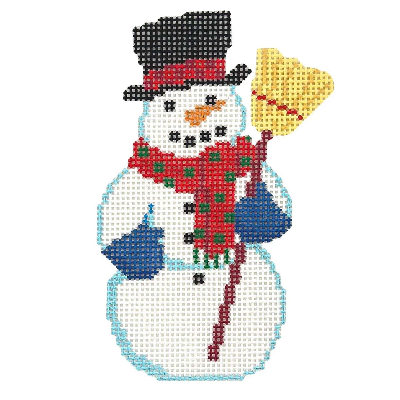 Snowman with Broom, Ornament