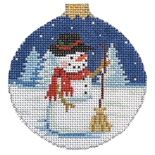 Night Snowman 3.25" Ornament