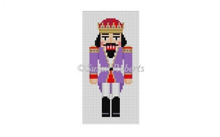 Purple King Nutcracker Ornament