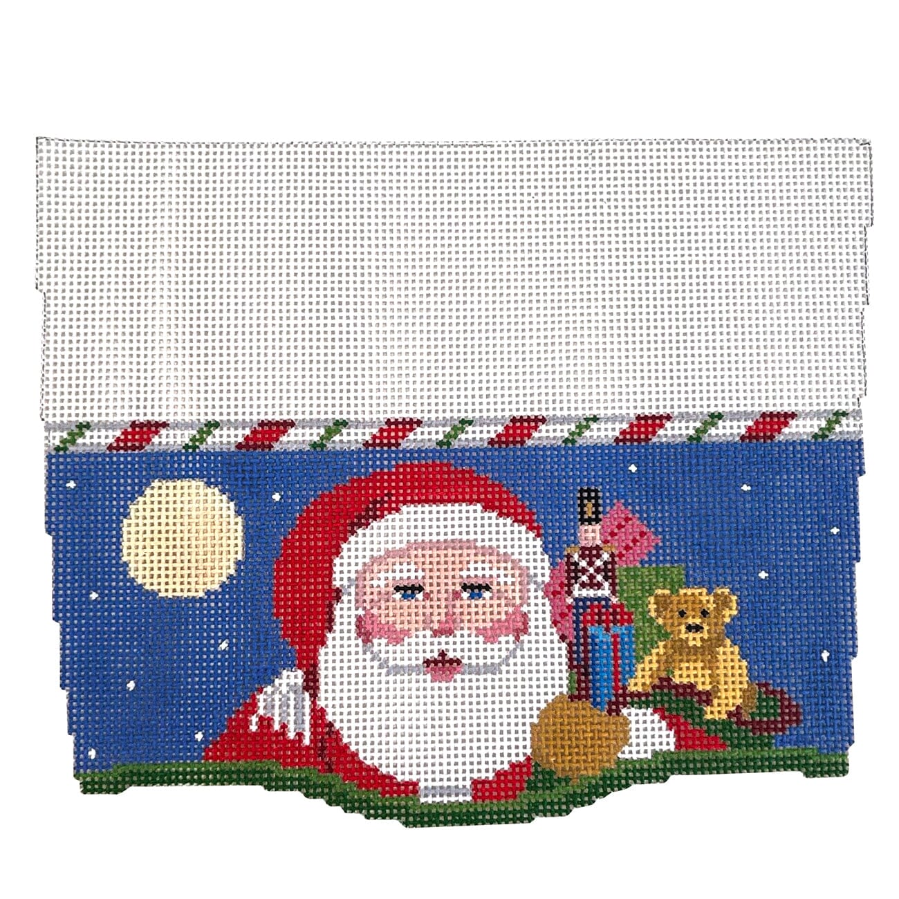 Stocking Cuff, Santa and Bag