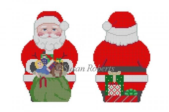 Santa with Toy Bag - 2 Sided