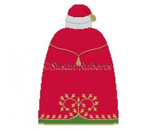 Santa with Toys Tree Topper - Back Only