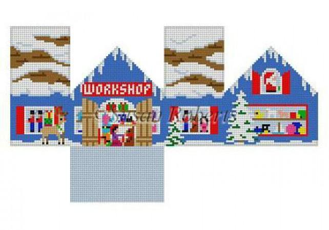 Santa's Workshop 3D Mini House on 18