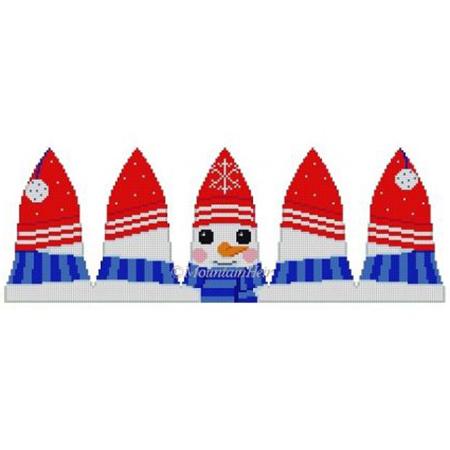 Snowman 3D Bell on 18 mesh