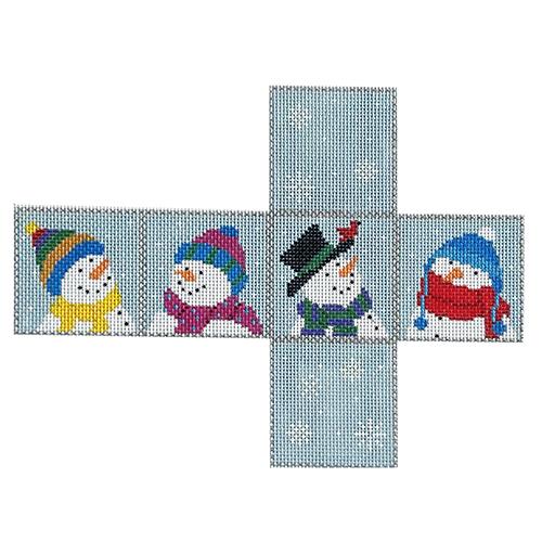 Snowmen Cube Ornament