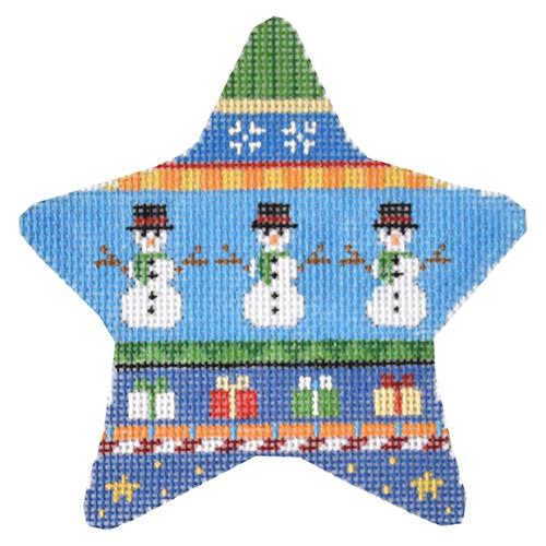 Star, Stripe Snowman