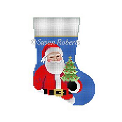 Tree Santa Mini Sock
