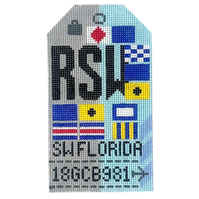 SW Florida RSW Retro Travel Tag