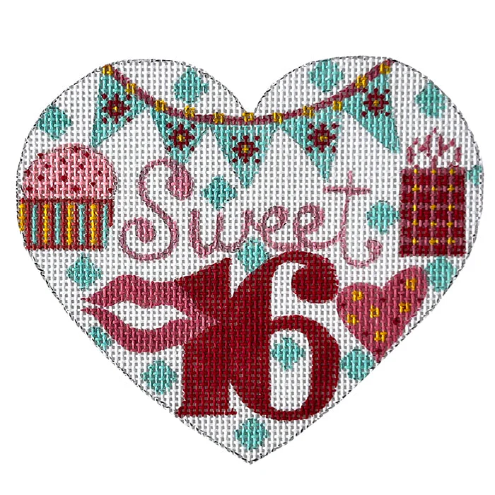 Sweet 16 Heart Ornament