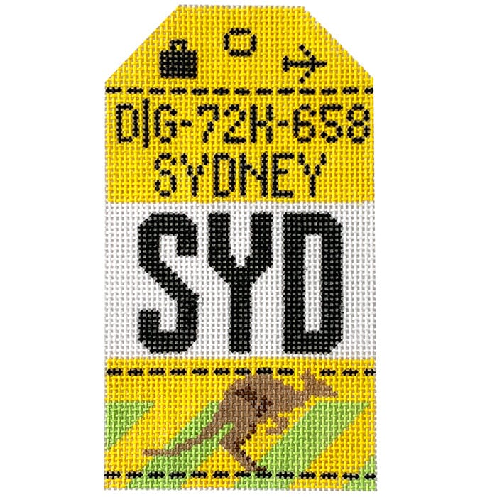 Sydney SYD Retro Travel Tag