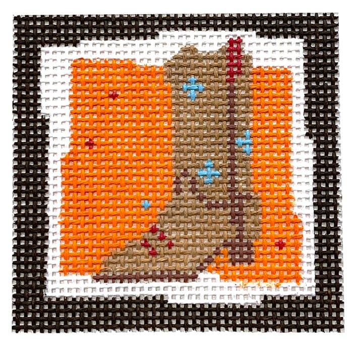 Tan Cowboy Boot Small Square