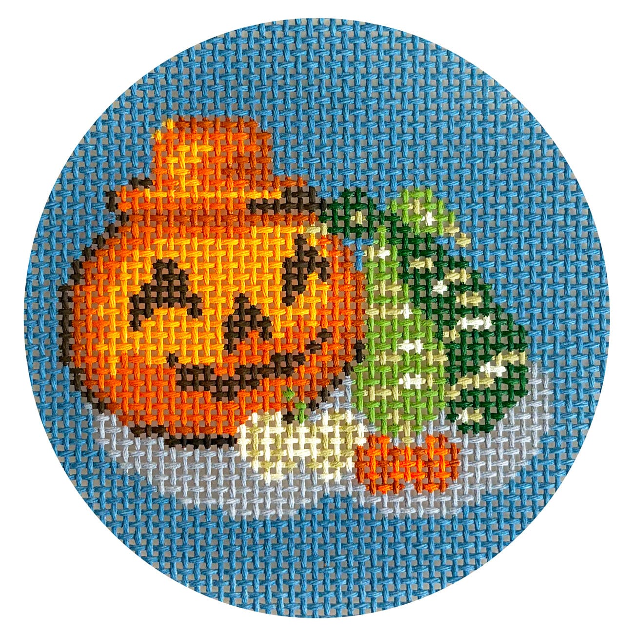 Terracotta Pumpkin with Gourds Round