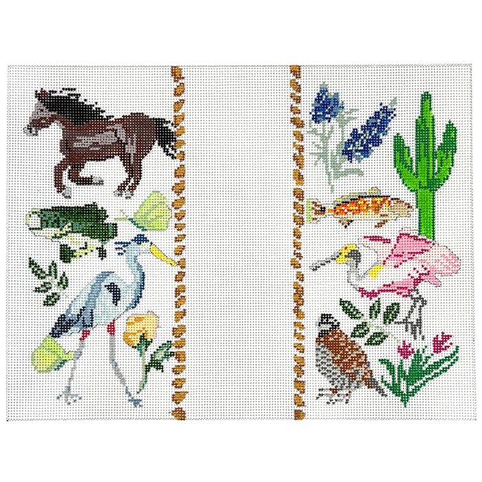 Texas Wildlife Eyeglass Case / Clutch