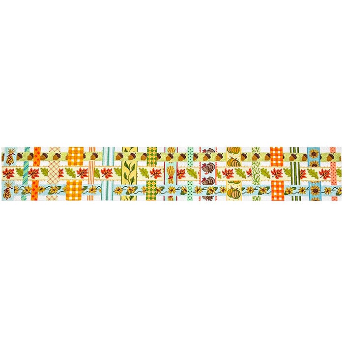 Thanksgiving Basket – Woven Ribbons w/Fall Theme