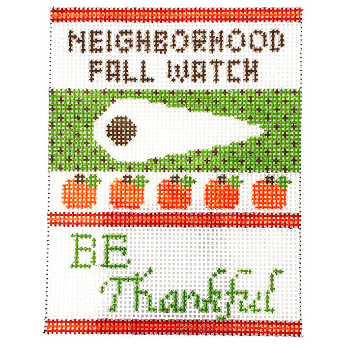 Thanksgiving Ornament - Neighborhood Fall Watch