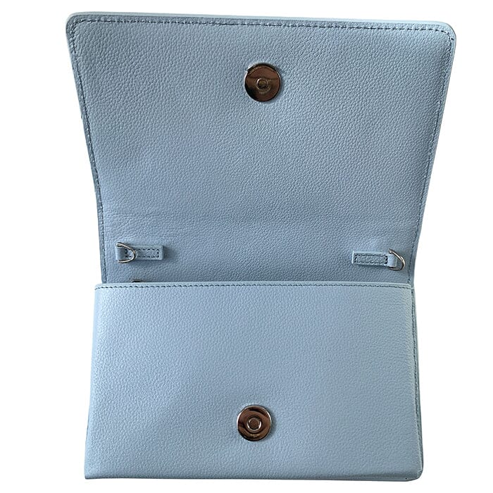 The Everyday Clutch - Baby Blue with Silver Chain - Image 2