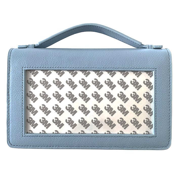 The Everyday Clutch - Baby Blue with Silver Chain - Image 3