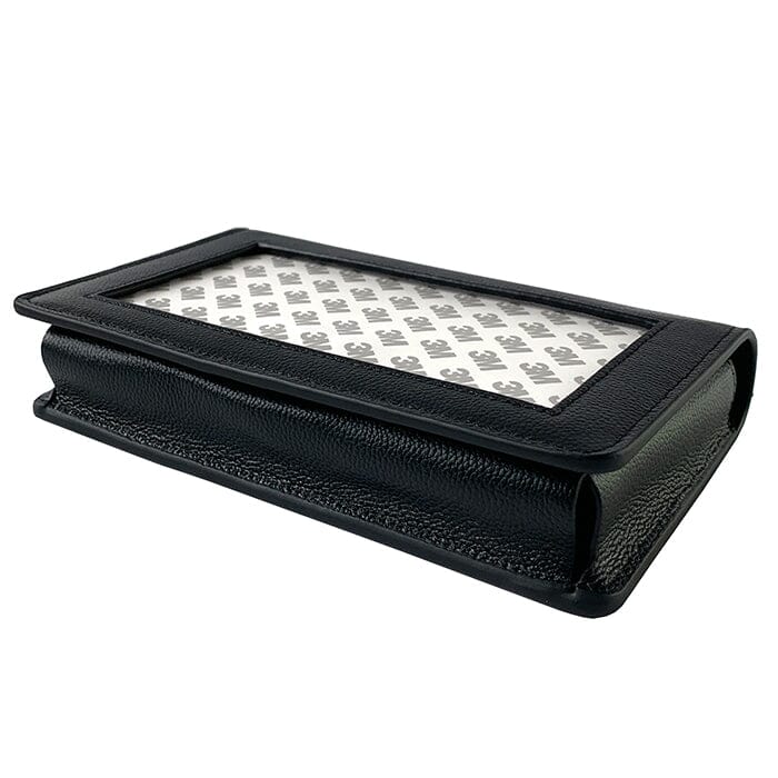 The Everyday Clutch - Black LEATHER with Gold Chain - Image 4