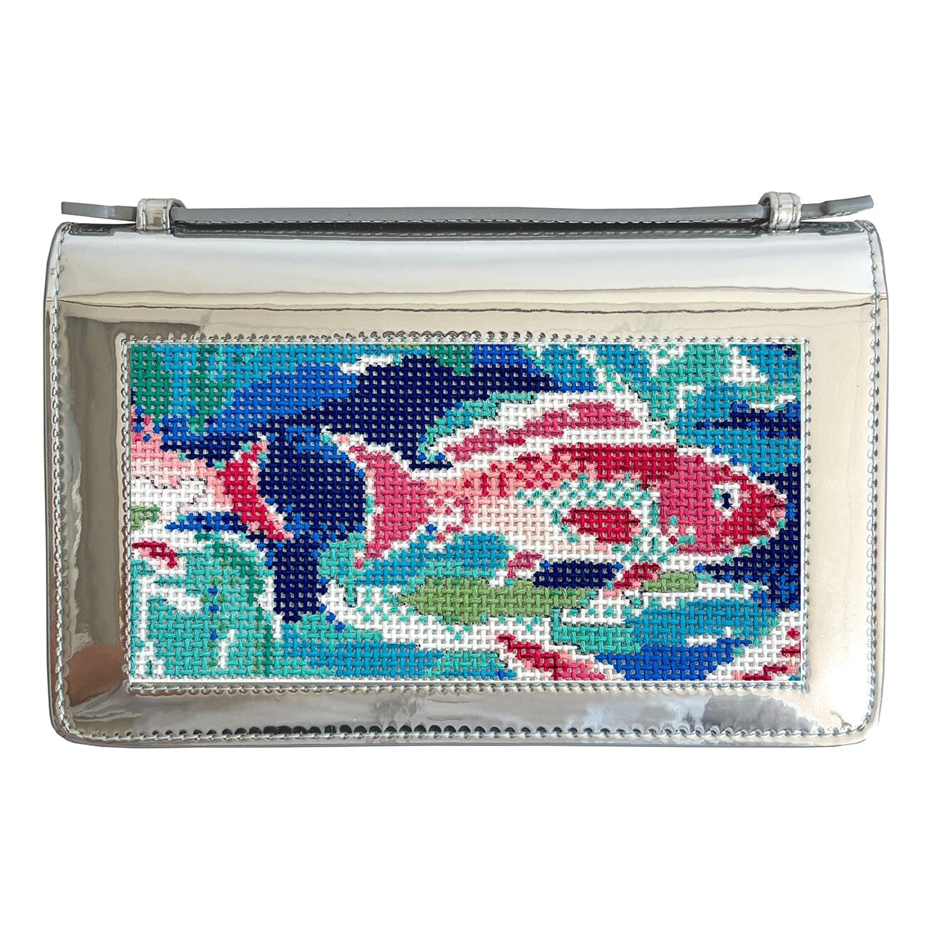 The Everyday Clutch - Chrome w/ Silver Chain