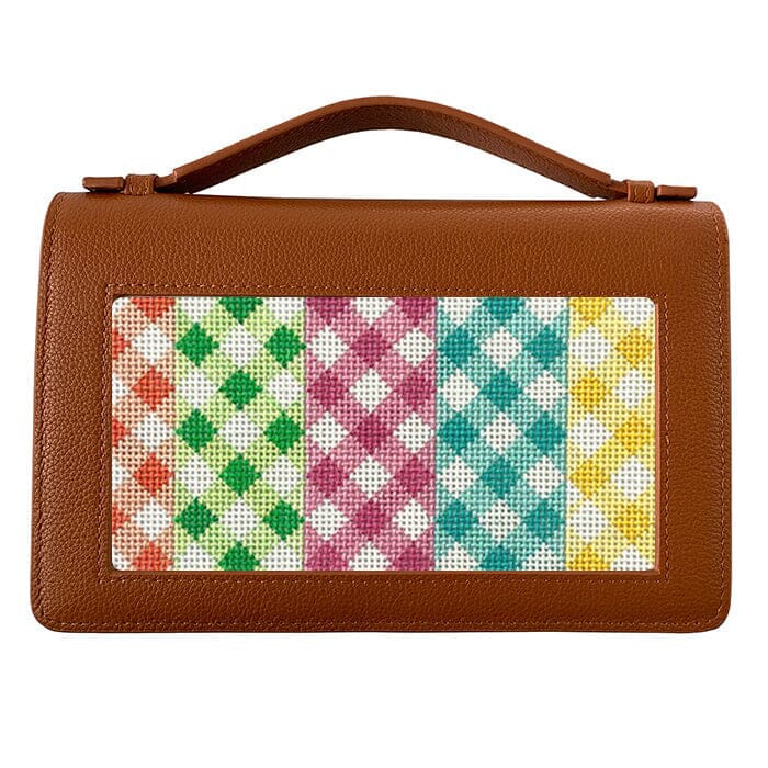 The Everyday Clutch - Cognac with Gold Chain