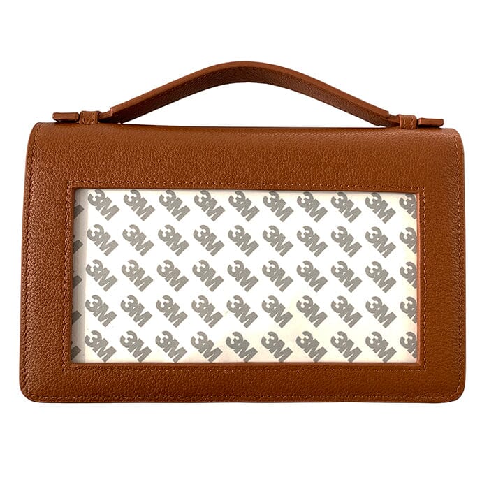 The Everyday Clutch - Cognac with Gold Chain - Image 3