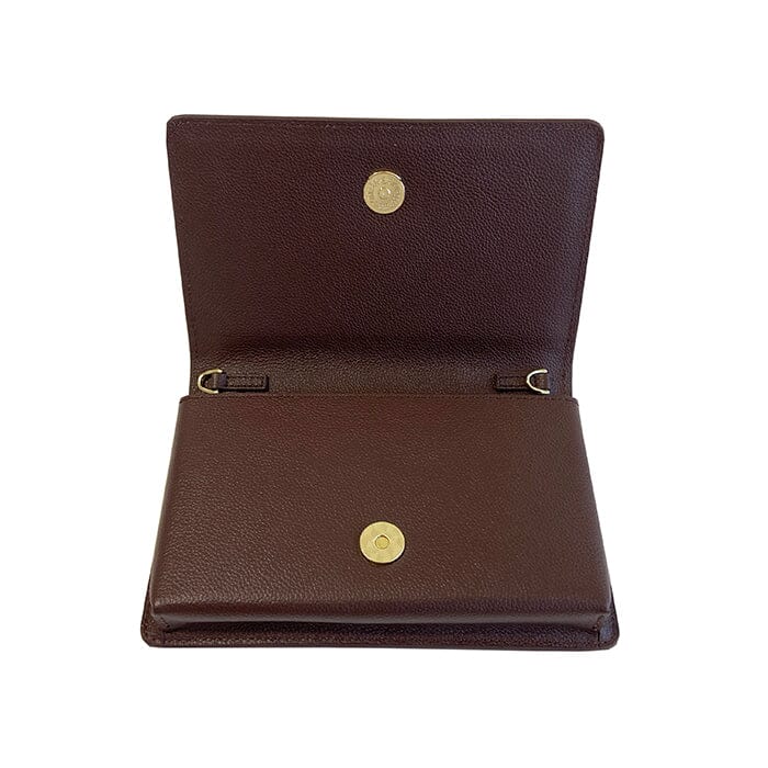 The Everyday Clutch - Espresso with Gold Chain - Image 4