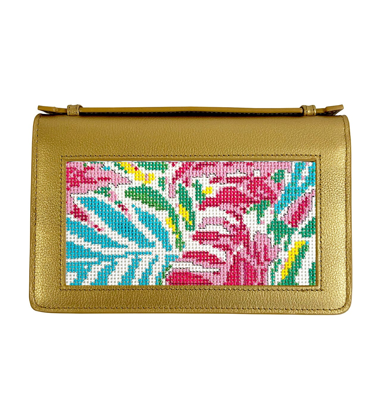 The Everyday Clutch - Gold with Gold Chain