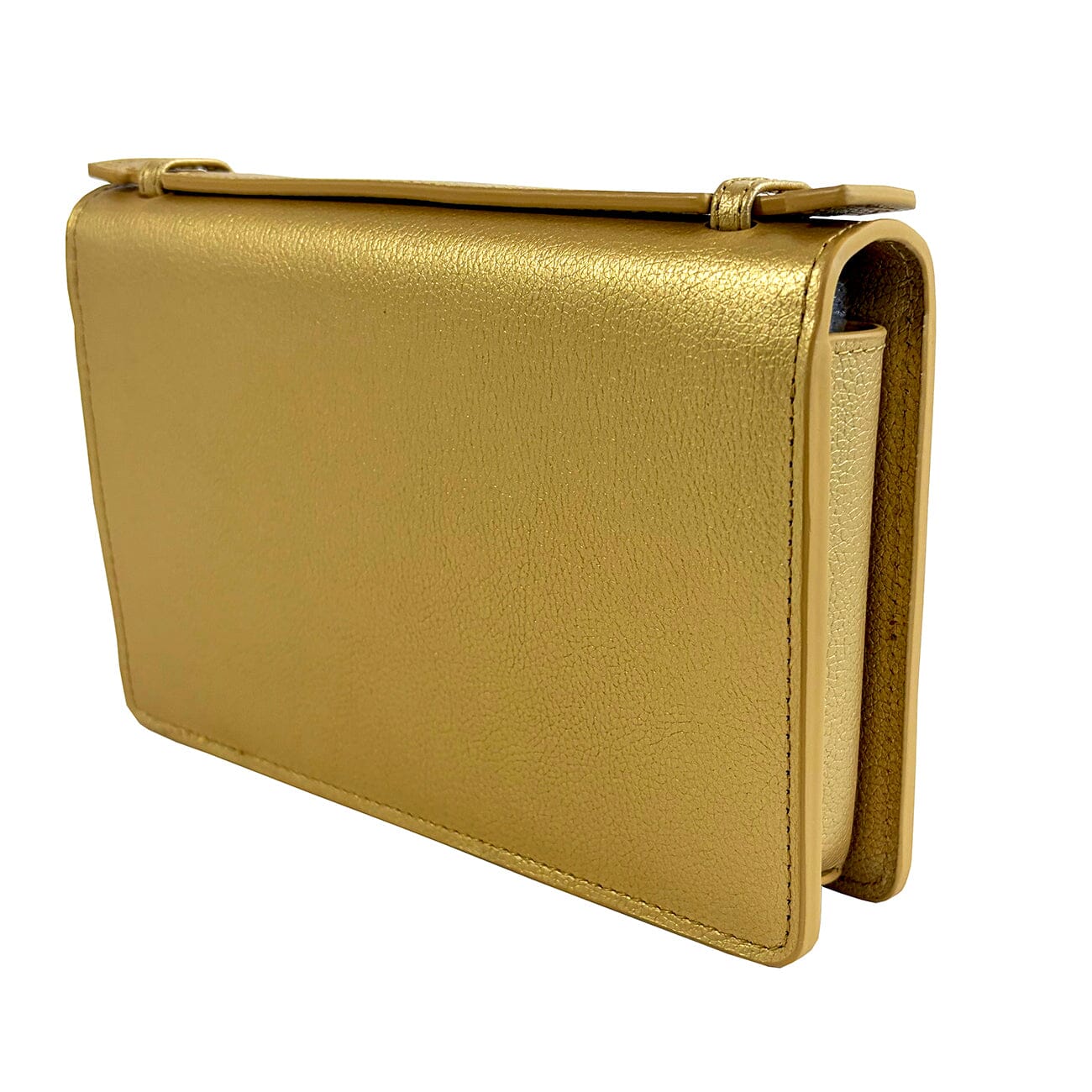 The Everyday Clutch - Gold with Gold Chain - Image 2