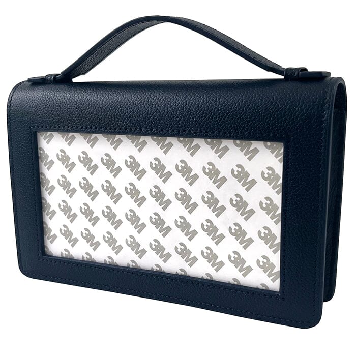 The Everyday Clutch - Navy with Silver Chain - Image 3