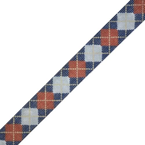 Argyle Belt - Grey/Red/Khaki on 18