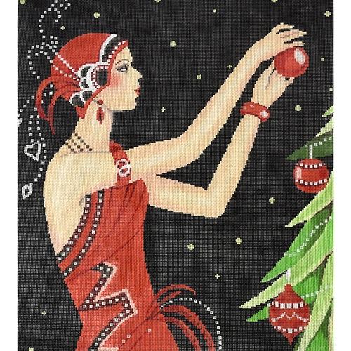 Art Deco Lady Christmas