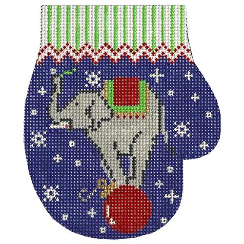 Elephant on Ball Mitten