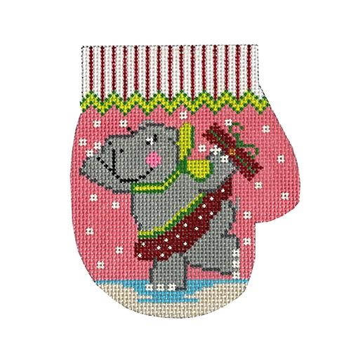 Honey Hippo Mitten
