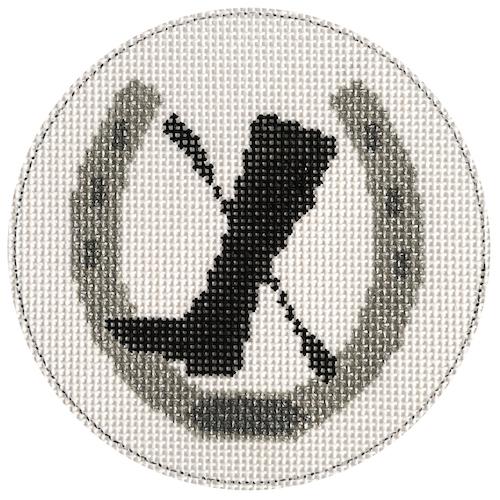 Horseshoe with Boot and Crop