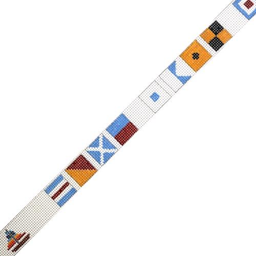 Nautical Flag Belt - I Would Rather Be Sailing